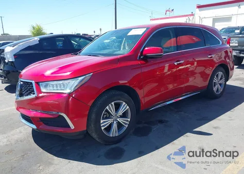 2020 Acura Mdx Standard from USA, damaged, VIN 5J8YD4H3XLL023447